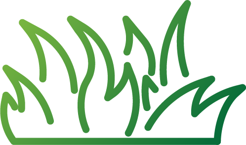 Grass icon for landscape maintenance